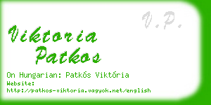 viktoria patkos business card